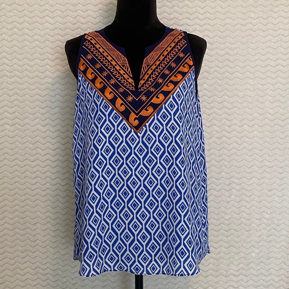 EUC THML Embroidered Sleeveless Blouse - Medium